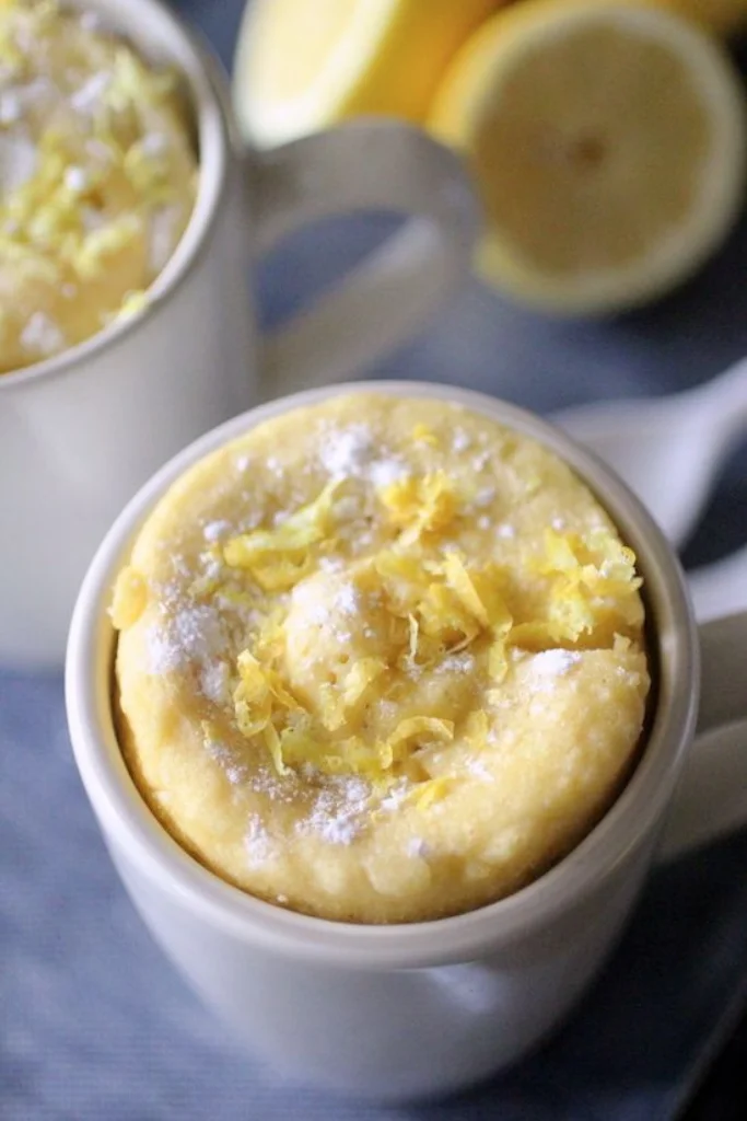Easy and Healthy Keto Lemon Mug Cake With Coconut Flour